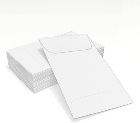 LUXPaper #1 Coin Envelopes | 2 1/4" x 3 1/2" | Bright White | 24lb. Text | 250 Qty...