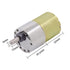520 High Torque Micro Brush DC Motor Low Speed Gear Reduction Motor Eccentric Shaft Gearbox Diameter 37mm High Torque All Metal Gear Electric Micr...