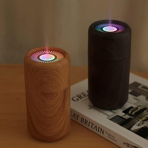 Room Humidifier, LED Colorful 350ml Aroma Diffuser Air Humidifier USB Ultrasonic Humidifier Essential Oil Diffuser for Home Office Humidifier (Col...