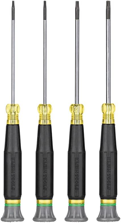 Klein Tools 85616 Precision Torx Screwdriver Set, Tamperproof TORX Security Screwdrivers, Ideal for Electronics, Home Repair...