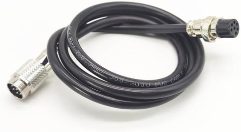 3.28 ft GX20 7 Pin Male to Female Head Aviation Cordset, GX20 7Pins Female to Male Connector Electrical Cable Panel Mount Circular Metal Aviation ...