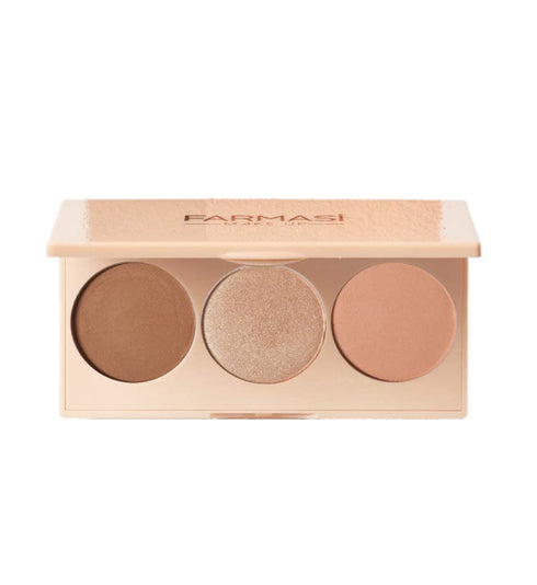 FARMASI- PEACH BITE bronzer- 3 in 1 PALETTE...