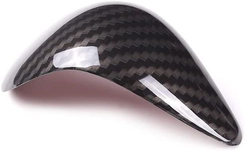 ABS Carbon Fiber Grain Gear Shift Knob Cover Head Trim Cover Interior Moulding Decoration Sticker Accessories for Toyota Alphard 2011-2014 for Toy...