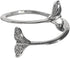 Couple Mermaid Ring 925 Sterling Silver Cubic Zirconia Open Statement Rings Wrap Finger Band Engagement Promise Stacking Ring Bands Adjustable Jew...