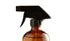 Reusable Amber Boston Round Glass Spray Bottle With Black Nozzle, 2.9 Inches (Dia) x 8.25 Inches (H) (Disinfectant)...
