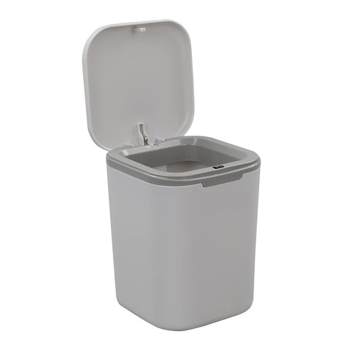 Recycled Tiny Desktop Trash Can, Car Waste Can, 0.5 Gallon (Gray)...