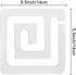 Acrylic Free Motion Quilting Template Designs 4pcs DIY Transparent, Domestic Sewing Machine Ruler, Grip 5, Border Template for Beginner and Profes...