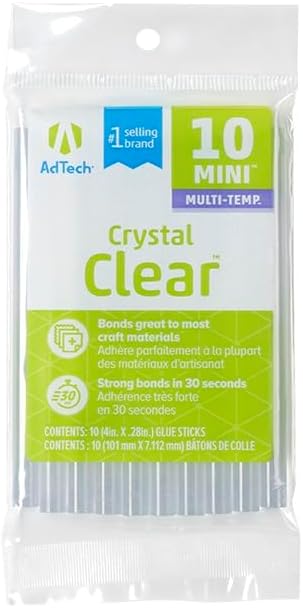 Adtech Mini Lo Low Temp Hot Glue Gun Combo Pack, White...