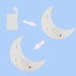 Pooqla Decorative LED Crescent Moon Marquee Sign - Moon Marquee Letters LED Lights - Nursery Night Lamp Gift - Ramadan Decorations for Home(White)...