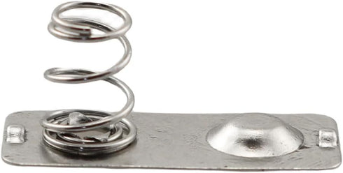 20PCS 21 x 9mm Metal AAA Batteries Spring Contact Plate Terminal Silver Battery Battery Negative to Positive Conversion Spring Contact Nickeling P...