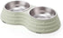 Angeer Dog Bowl Pet Bowl Anti Overturning and Anti Slip Double Bowl Dog Bowl Dog Plate Cat Bowl Stainless Steel Easy to Clean Drinking Water Bowl ...