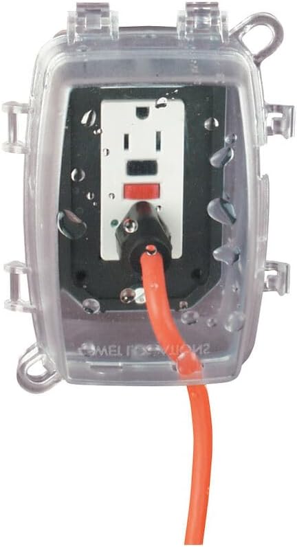 Intermatic WP1150C 1 Gang Vertical/Horizontal 4-3/4-Inch Deep Weatherproof Box, Clear, Color...