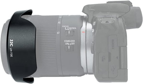 Lens Hood for Canon RF 15-30mm F4.5-6.3 IS STM Lens on EOS R6 Mark II EOS R Series Camera, Reversible Lens Shade Replace Canon EW-73E Lens Hood, C...