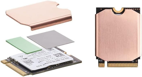 SDD Copper Heatsink Cooling Thermal Pad for Steam Deck, Heat Sink Cooling Thermal Pad Back Cover Opening Tools Back Screws Replacements Screwdrive...