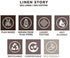 Five Star Napkins Eat Drink & Be Merry Christmas Cocktail Napkins - White Linen - 4.5" x 4.5" - Single Use - Party, Events, Holiday (50 x)...
