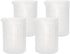 Gartful 250ml Silicone Measuring Cups, 4 PCS Large Nonstick Reusable Silicone Mixing Cups Durable Easy Clean for Epoxy Resin, Casting Molds, Stain...