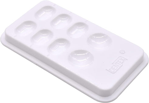 Angzhili 1 Piece Dental Palette with Cover,8 Slot Dental Resin Palette,Resin Shading Box for Mixing Resin Placement,Dental Lab Equipment...