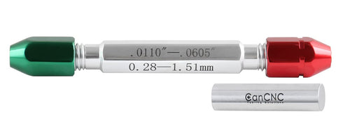 Accusize Industrial Tools 0.011'' - 0.060'' Go/No Go Double End Gage Handle, 3350-0100…...