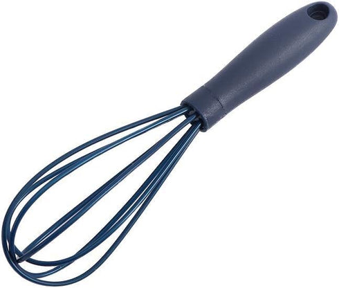 Navy Blue Silicone Whisk, Colorful Mini Silicone Whisks Multifunctional Manual Egg Beater Mixer Bake Tool for Blending Whisking Stirring Cooking K...