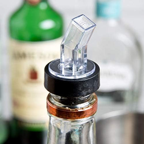 Set of 24 Plastic Screen Liquor Bottle Pourer CLEAR...