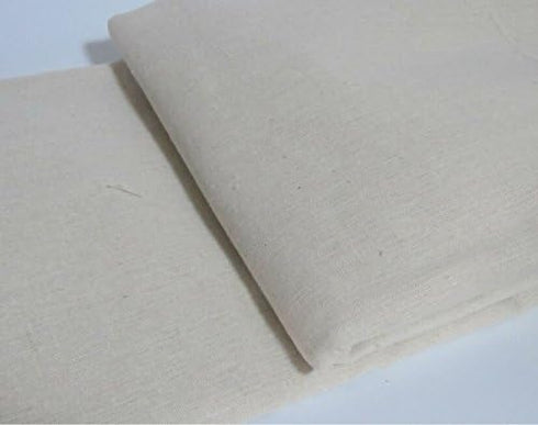 LOVOUS® Nature Linen Needlework Fabric, Plain Solid Colour Linen Fabric Cloth Hemp Jute Fabric Table Cloth Garments Crafts Accessories, 20 by 62-I...