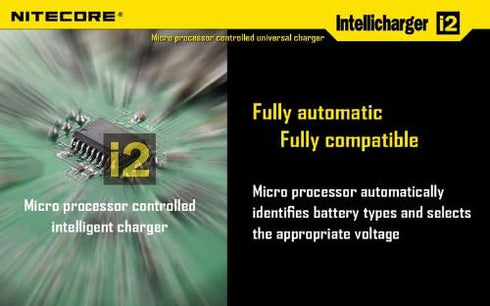 Nitecore i2 Intellicharge Charger for 18650 AAA AA Li-Ion/NiMH Battery...