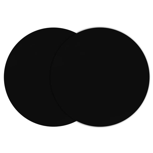 Silicone Microwave Mat 12 Inch, Non Stick Turntable Mat for Kitchen, Multi-Purpose Heat Resistant Oven Mat 2 Pack (Black)...