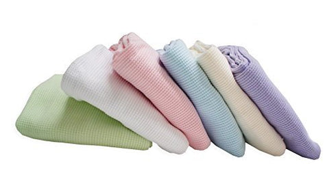 TL Care 100% Cotton Thermal Waffle Swaddle Blanket, Soft, Breathable & Stretchy, Celery, 30" x 40" for Boys and Girls, Perfect for Swaddling, Trav...