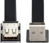 NFHK Up Angled USB 2.0 Type-A Male to Female Extension Data Flat Slim FPC Cable for FPV & Disk & Scanner & Printer 50CM...
