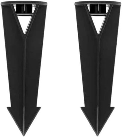 Ground Light Stake Spike 1/2" NPT Thread,for Outdoor Landscape Lighting Fixtures Ground Light Spikes Replacement Black Color 2-Pack...