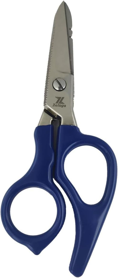 12-229 5in. Heavy Duty Stainless Steel Electrician's Scissor with Ergonomic Handle...