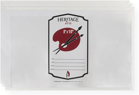 CP3008-3 Set of 3 Canvas Panels, 8" x 10", Mounted to MDF Board...