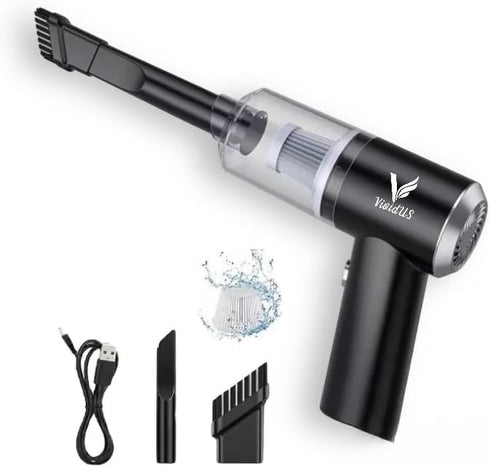 Cordless Handheld Vacuum Cleaner, High Power Suction 6000PA with Flash Light Rechargeable Mini Portable Wireless Vacuum for Home, Office and Car C...