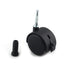 OSALADI 2set Swivel Casters Furniture Rolling Castors Furniture Universal Castors 2 Inch Durable Wheel Office Chair Universal X38 Black Bed Univer...