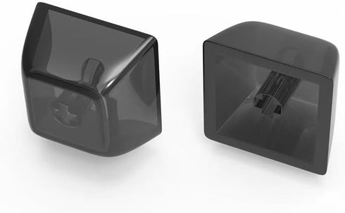 Blank Crystal Transparent Black Keycaps PC Material 1U XDA Profile Keycap for MX switches Mechanical Keyboard Backlit (XDA Transparent Black, 20pc...