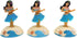 Solar Powered Dancing Figures Decoration - Solar Shaking Head Ornaments Hula Girl - Solar Powered Car Dashboard Interior Decoration Desktop Orname...