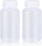 8.4 oz Wide Mouth Lab Reagent Bottle, Laboratory Grade Chemical Container, Sealed Leak-proof Clear PP Bottle, Pill Bottle, Water Sample Bottle(2 P...