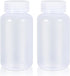 8.4 oz Wide Mouth Lab Reagent Bottle, Laboratory Grade Chemical Container, Sealed Leak-proof Clear PP Bottle, Pill Bottle, Water Sample Bottle(2 P...