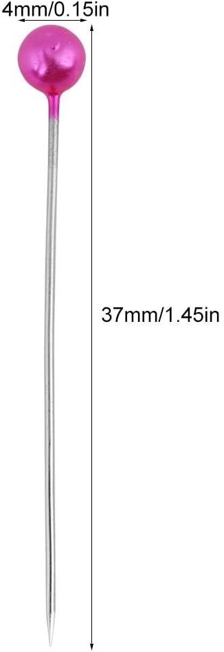 500Pcs Pearl Needles Quilting Pins Packed in Fabric Covered Pin Cushion Bottle Wedding Decorating Tool Sewing Crafts...