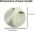 Self-Stick Instant Cabinet Drawer Handles Pulls - 4pcs PC material Push Pull Handles Helper with Adhesive Door Handle for Kitchen, Window Sliding ...