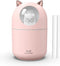 Portable Small Humidifier, 300ml Mini Cool Mist Humidifier with Night Light, USB Personal Humidifier Auto Shut-Off, Ultra-Quiet, 2 Spray Modes, Su...