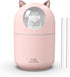 Portable Small Humidifier, 300ml Mini Cool Mist Humidifier with Night Light, USB Personal Humidifier Auto Shut-Off, Ultra-Quiet, 2 Spray Modes, Su...