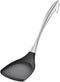 Honglida Premium Silicone Wok Turner BPA Free 600ºF Spatula Stainless Steel Handle 14-1/5 Inch for Non Stick Cookware (Black)...