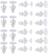160 PCS 925 Sterling Silver Plated Earrings Posts Flat Pad Hypoallergenic Flat Pad Earring Studs with 925 Sterling Silver Earring Backs and Rubber...