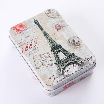 5 Pack Metal Tins Box Containers 3.54 x 2.56 x 1.1 inch, Mini Portable Small Tins with Lids, Rectangular Case Empty Box for Candies, Pills, Earrin...