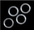 100Set Clear Plastic Invisible Lingerie Rings (8.5g) and Sliders (9g) Bra Bikini Rings (15mm)...