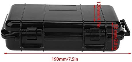 Waterproof Storage Case, Outdoor Case Protective Hard Case with Foam Pad for Outdoor Cameras Test Instruments and Accessories(190 * 120 * 52mm)...