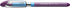 Schneider Slider Basic XB (Extra Broad) Ballpoint Pen, 1.4 mm, Transparent Barrel, Violet Ink, Box of 10 Pens (151208)...