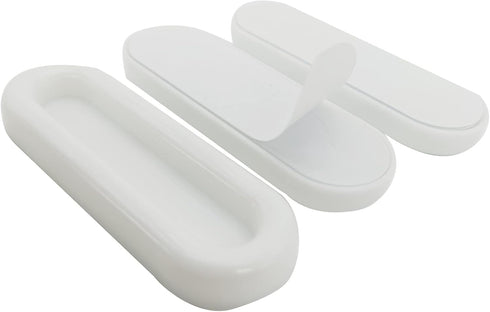 4 Pcs Window Plastic Stick on Cabinet Handles, Self Adhesive Handles Stick on Knobs for Cabinets and Drawers, Plastic Cabinet Handles for Kitchen ...