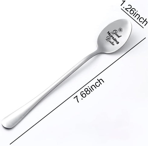Good Morning Bestie Spoon Gifts for Women Best Friend Birthday Gift for Bestie Bff Friendship Gifts for Friend Sister Graduation Gift for Bestie E...